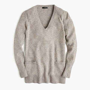 J Crew Super Soft Yarn V-Neck Tunic Sweater